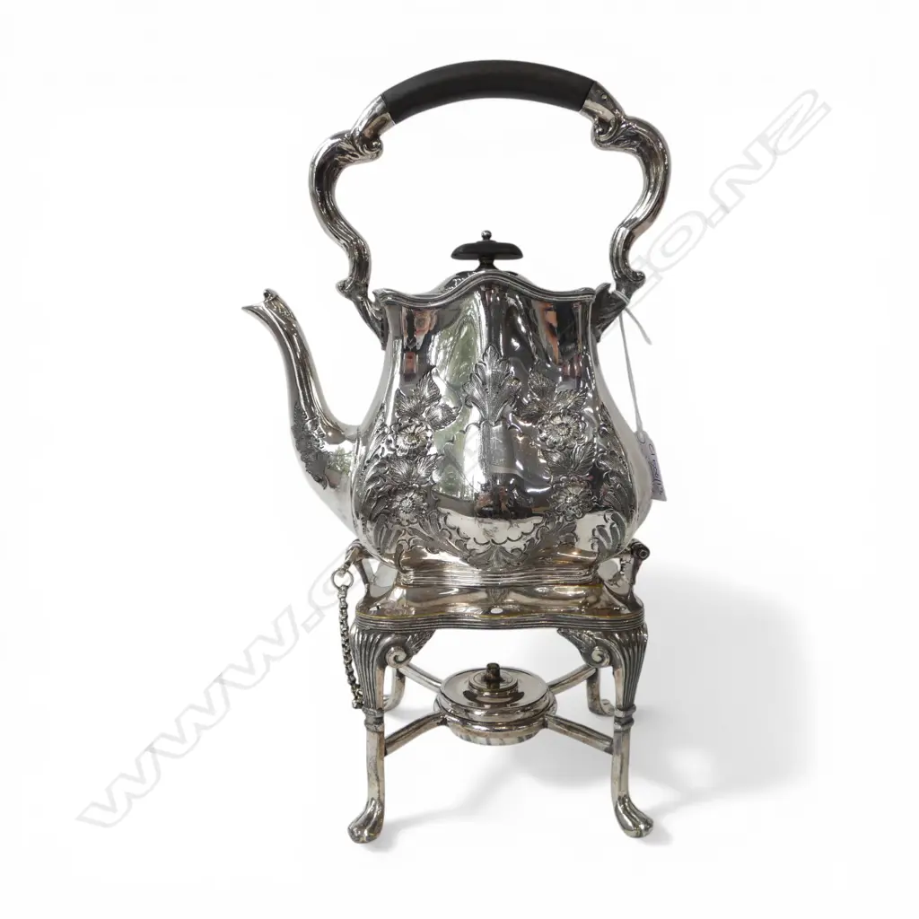 SILVER PLATE SPIRIT KETTLE H.330mm Image 1++