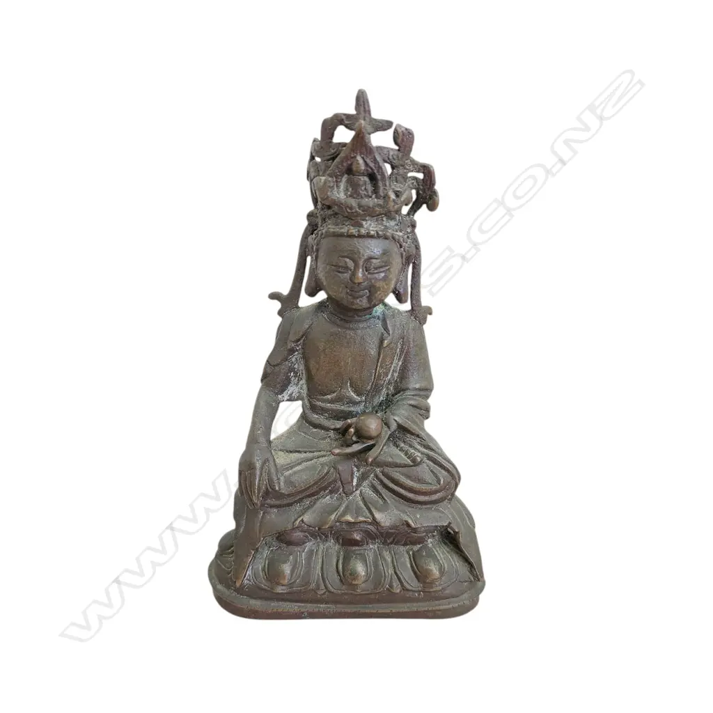 BRONZE GUANYIN SCULPTURE Image 1++