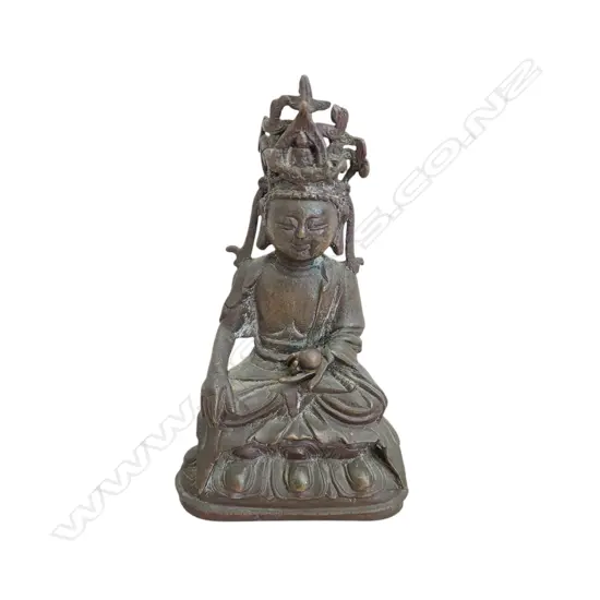 BRONZE GUANYIN SCULPTURE