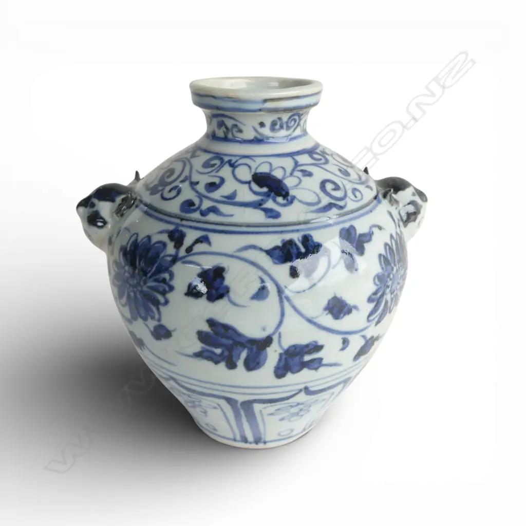 CHINESE B/W VASE H.165mm Image 1++