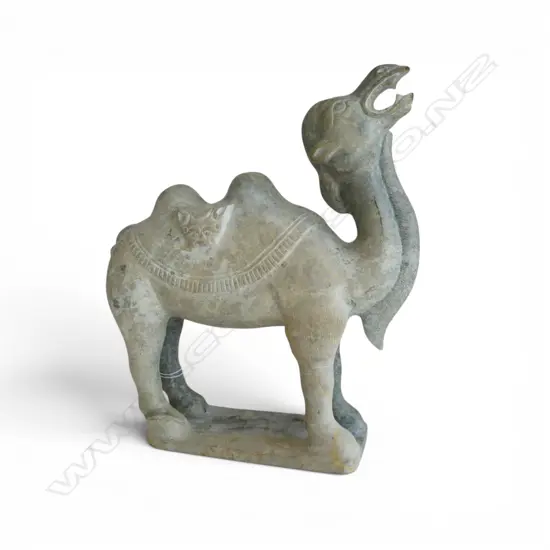 CARVED SOAPSTONE CAMEL H.280mm