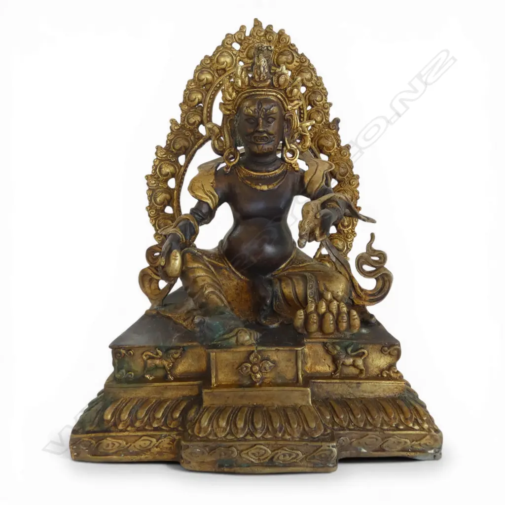 EASTERN BRONZED METAL SEATED BUDDHA H250MM Image 1++