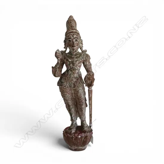 GILT WOOD INDIAN FIGURINE H.505mm ARM REPAIRED