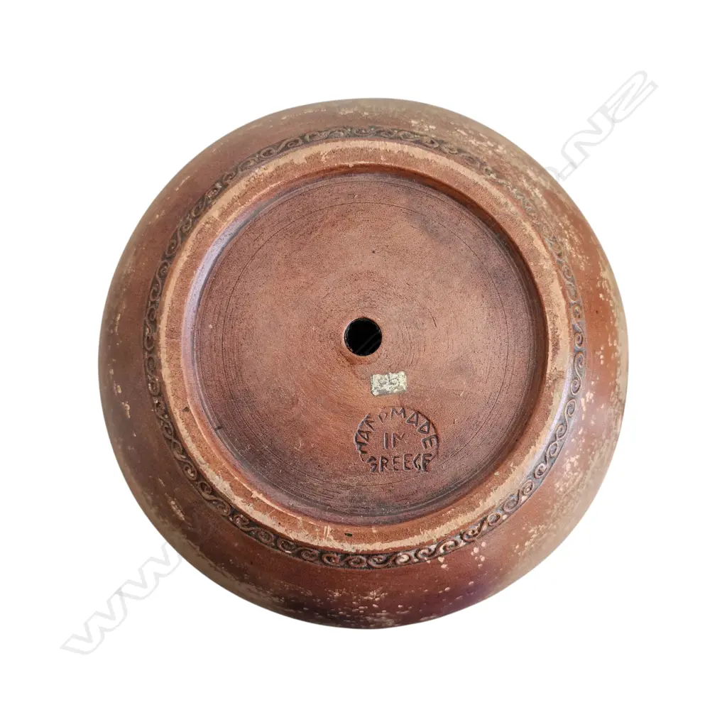 POTTERY VESSEL w. GREEK DESIGN Image 1++