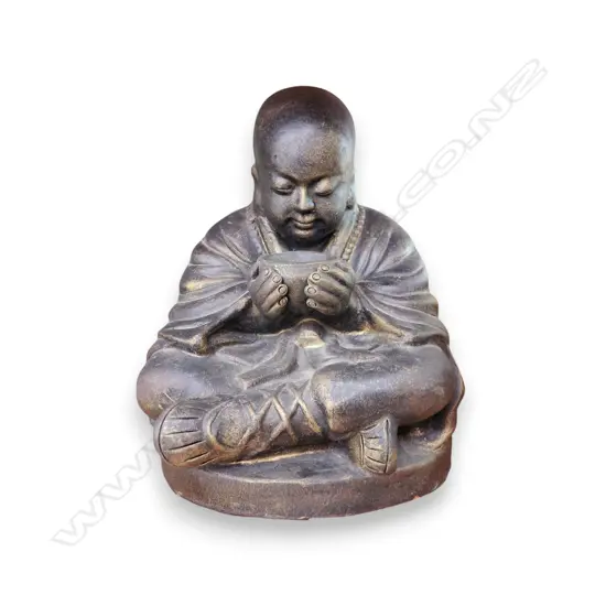 MEDITATING MONK STATUE 430h x 350w mm