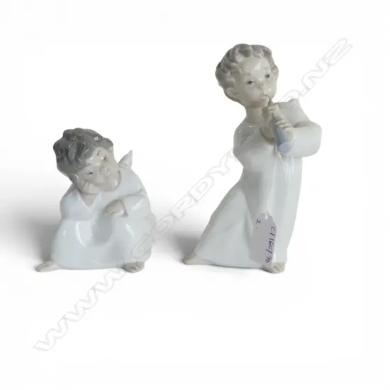 2 LLADRO ANGELS H.160mm, both boxed