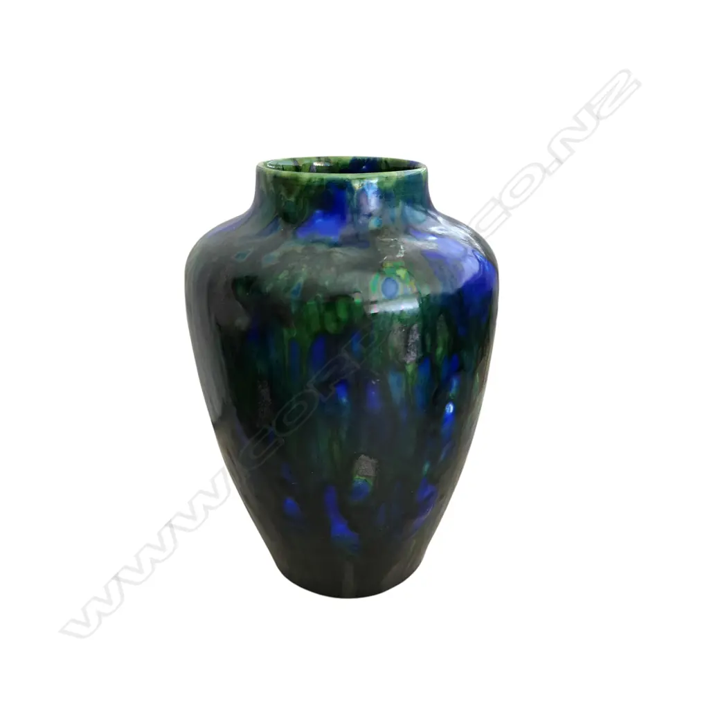 "ASTRA WARE" CERAMIC VASE BY MINTON, HOLLINS & CO 220 x 130 mm Image 1++