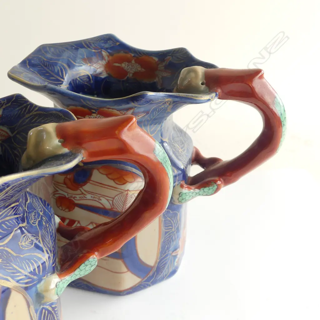 2 IMARI JUGS MARKED 'IRONSTONE' VERSO H.180mm Image 1++