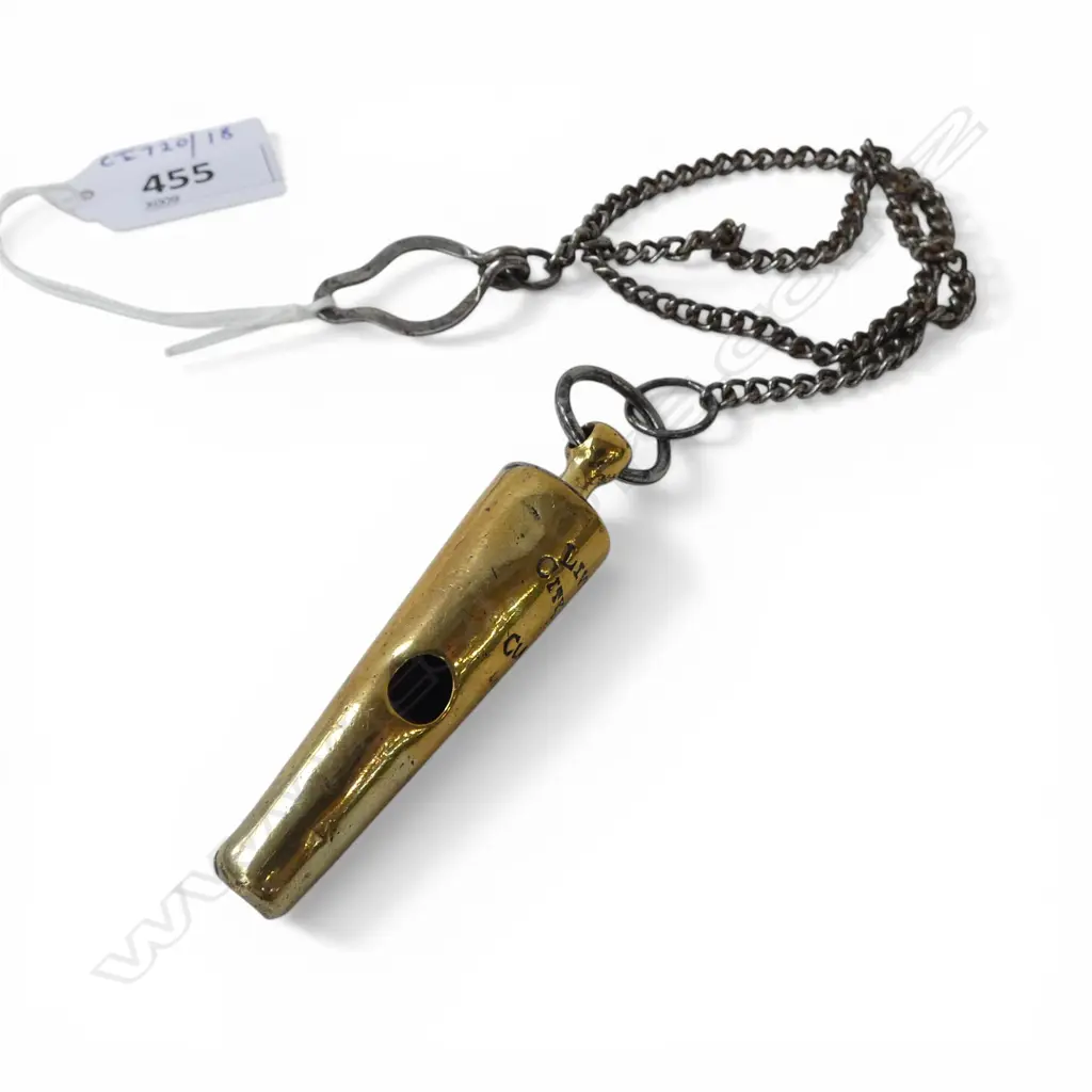 ANTIQUE LIVERPOOL POLICE WHISTLE L130MM Image 1++