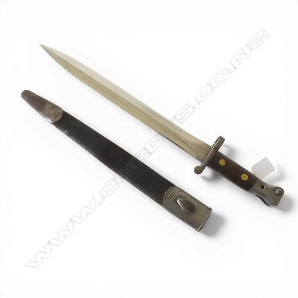 WILKINSON BAYONET w. LEATHER SCABBARD L.440mm Image 1++