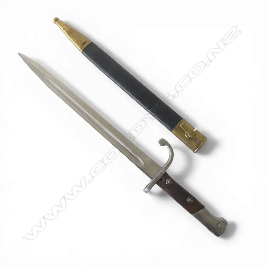 BAYONET w. LEATHER SCABBARD L.455mm Image 1++