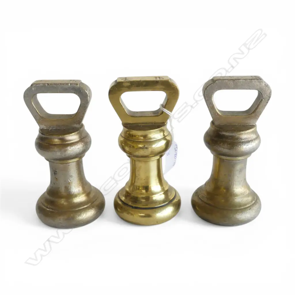 3 4Ib BRASS BELL WEIGHTS  Image 1++