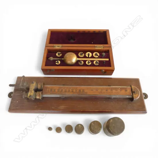 CASED HYDROMETER, WEIGHTS, GAUGE