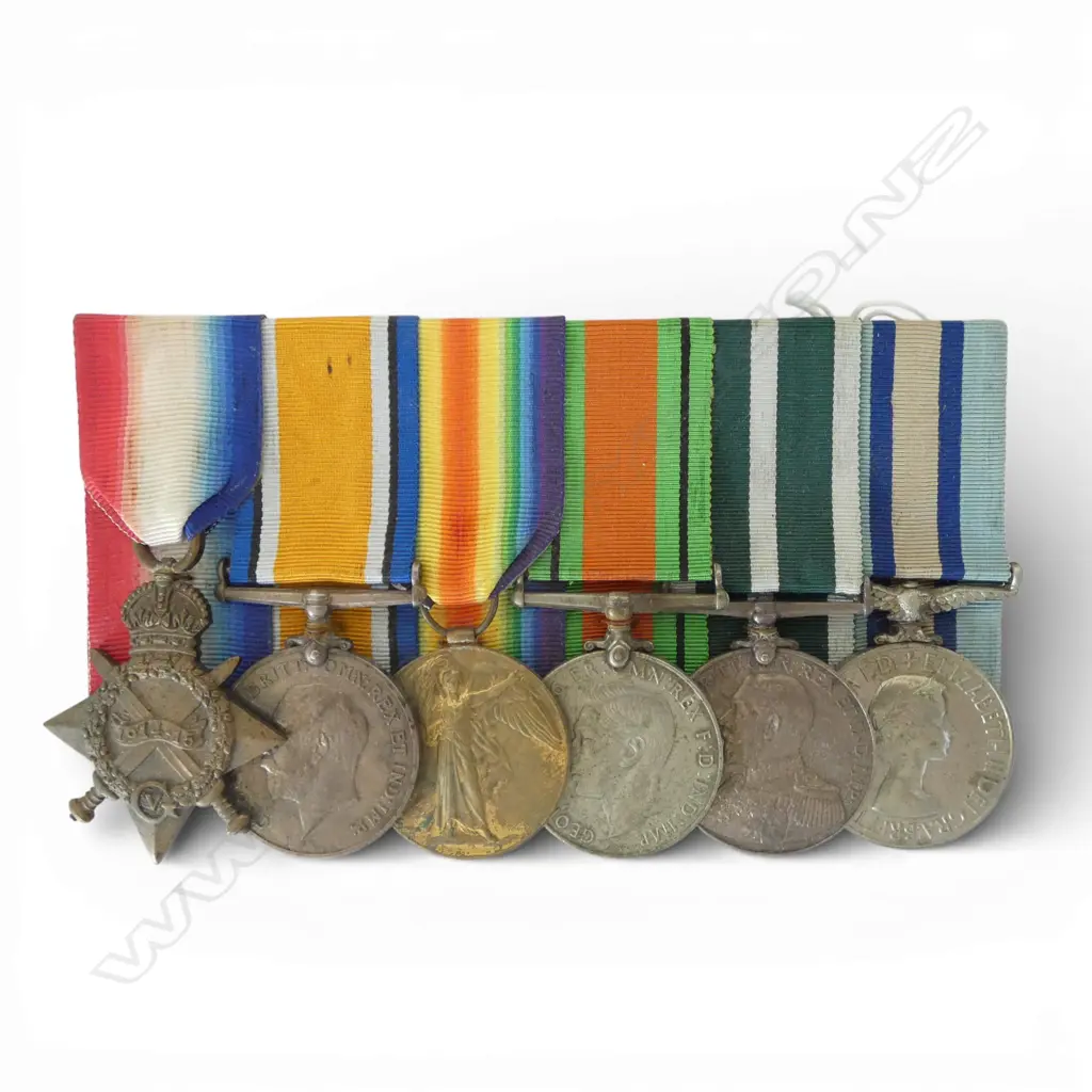 WWI & II 5 MEDAL GROUP to '926U.  A. BEALES. ENGN.': WWI PR + 14-15 Star + Geo.V. Britt OMN REX ET. IND. IMP. M5...  ETC Image 1++