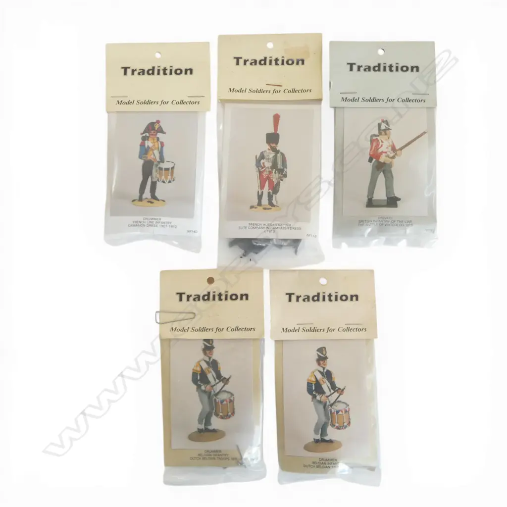 5 TRADITION NAPOLEONIC LEAD MODEL SOLDIER KITS 54mm IN ORIGINAL PACKAGING Image 1++