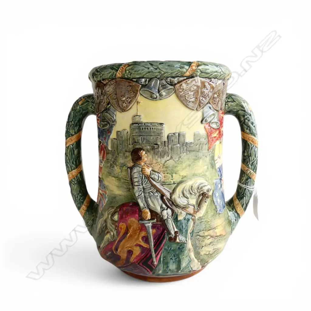 LG ROYAL DOULTON LOVING CUP, KING GEORGE V & QUEEN MARY 254/1000 H.255mm + CERTIFICATE Image 1++