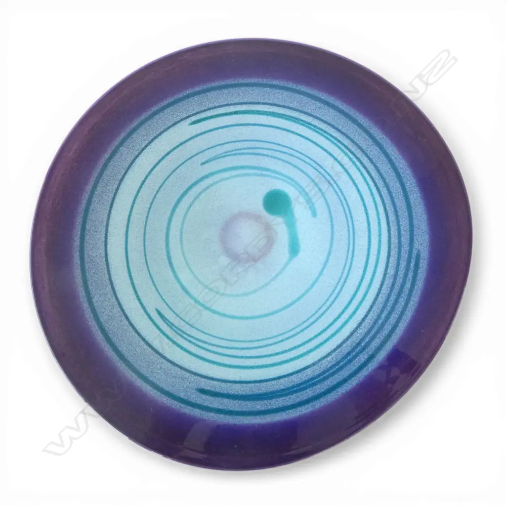 ART GLASS BOWL SIGNED HOTGLASS '93 410mm Image 1++