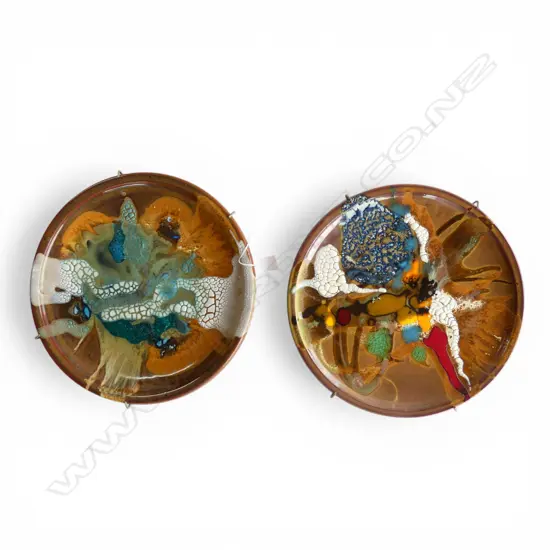 2 BRIAN GARTSIDE PLATES 350mm dia