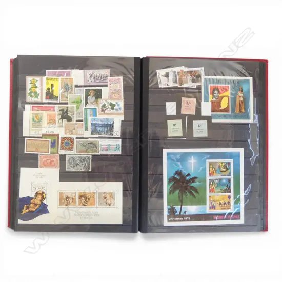 COLLECTION OF INTERNATIONAL STAMPS IN ALBUM, MAINLY NZ AND COMMONWEALTH STAMPS