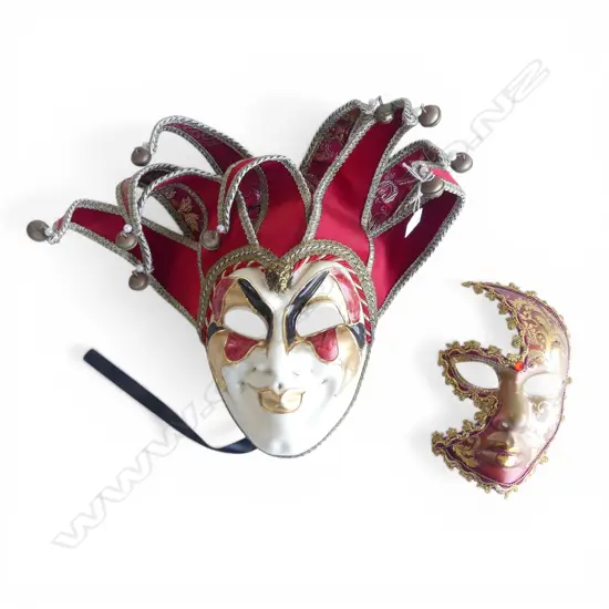 2 VENETIAN MASKS