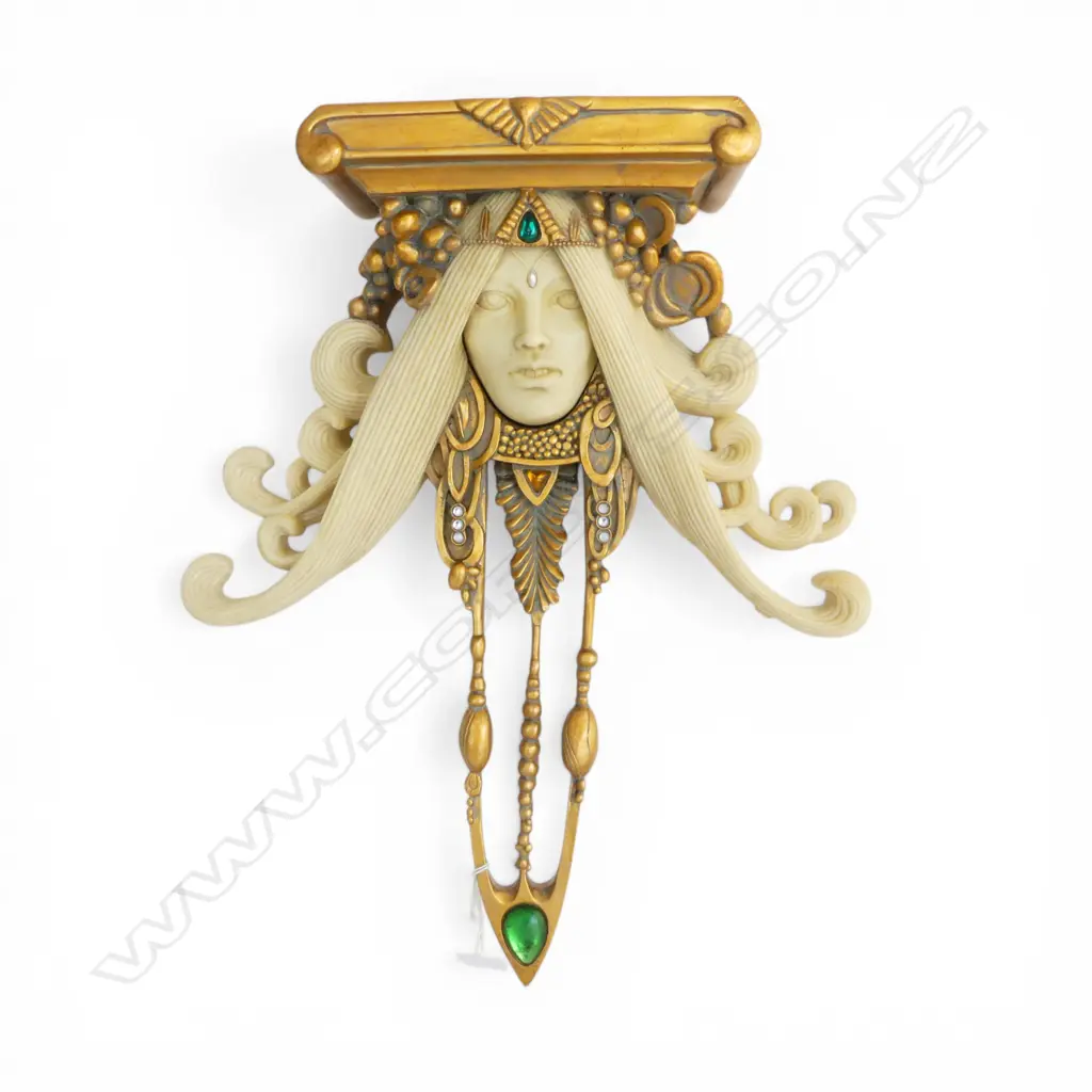 ART NOUVEAU STYLE RESIN WALL BRACKET 405x340mm Image 1++