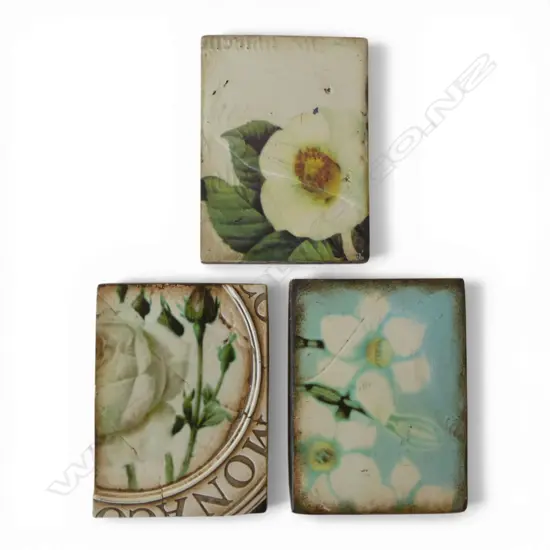 3 SID DICKENS MEMORY BLOCK TILES 200x150mm