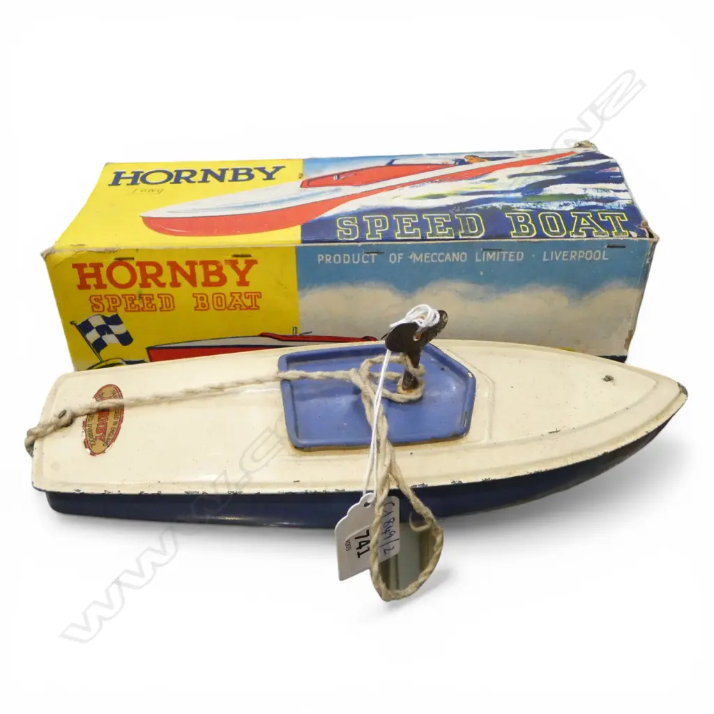 HORNBY SPEED BOAT, L.240mm + ORIG. BOX Image 1++