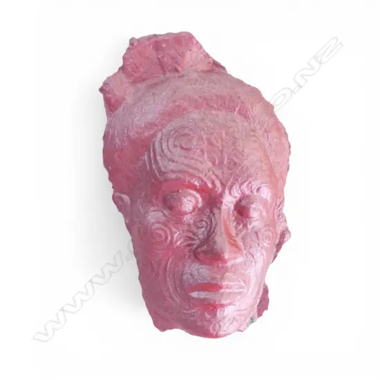 CAST CONCRETE MAORI TA MOKO WALL HANGING H.250mm