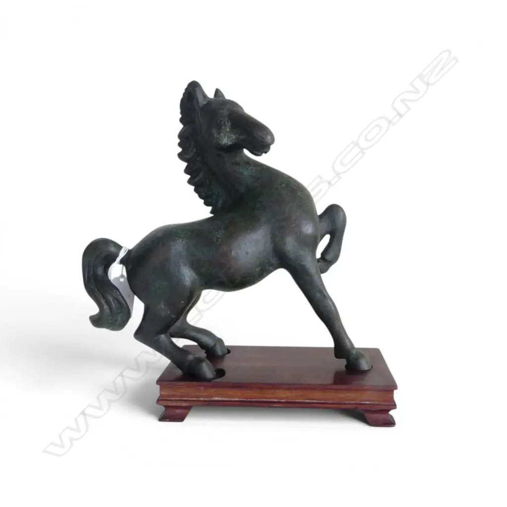 BRONZE HORSE ON STAND H.260mm Image 1++