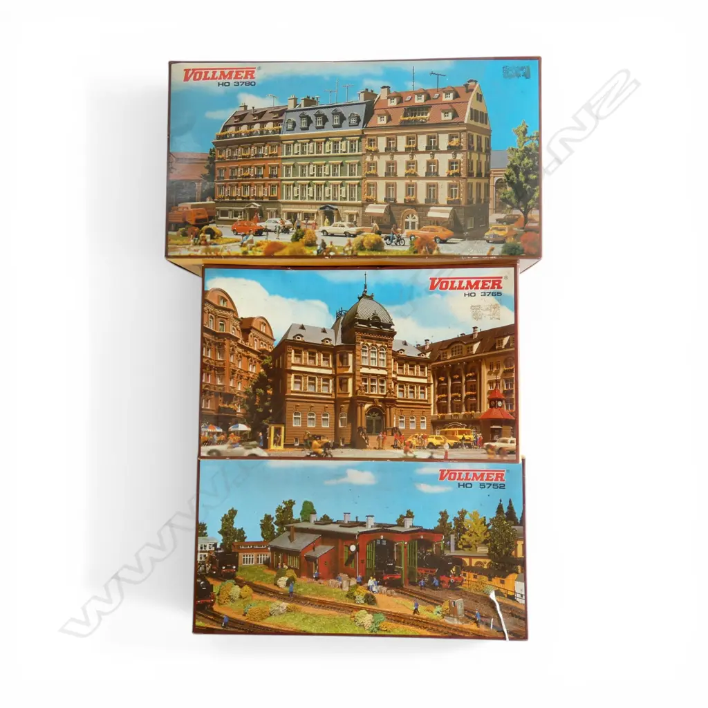 3 BOXED VOLLMER HO MODEL KITS; 3780, 3765 & 5725 Image 1++