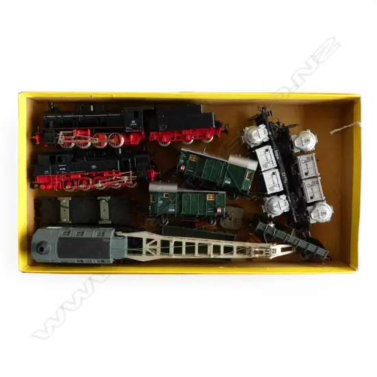 FLEISCHMANN No.1495-4B PART SET + ASST. LOOSE HO DB MODELS Incl. 2 STEAM LOCOMOTIVE ENGINES