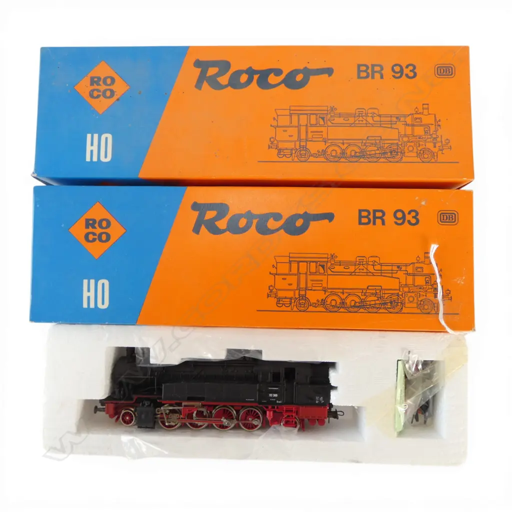 2 BOXED ROCO HO DB STEAM LOCOMOTIVES BR 93 389 43254 Image 1++