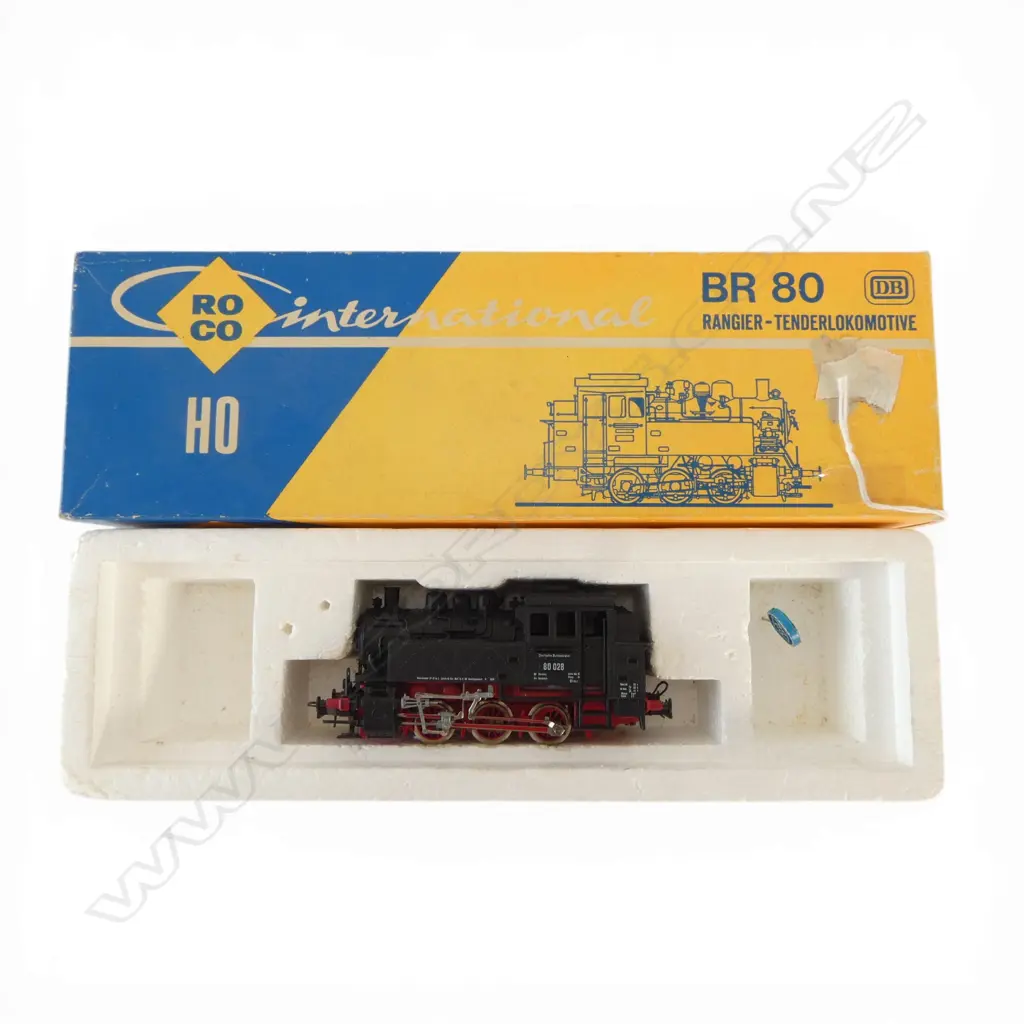 BOXED ROCO HO DB STEAM LOCOMOTIVE BR 80 028 04114 A Image 1++