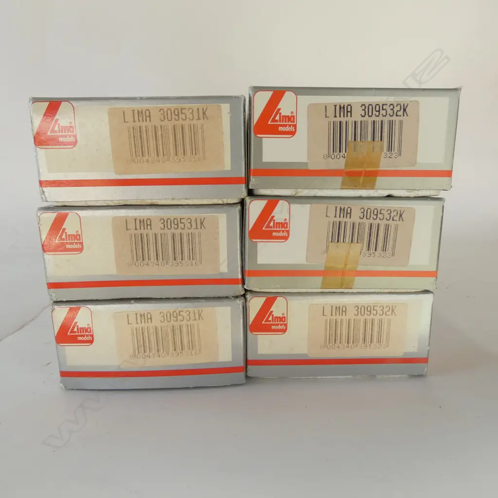 6 BOXED LIMA HO DB COACHES 309531K & 309532K Incl. RHEINGOLD + SPEISEWAGEN Image 1++