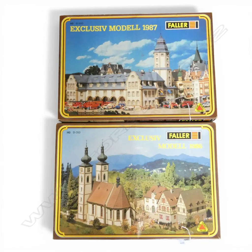 2 BOXED FALLER EXCLUSIVE 1986 & 87 HO MODEL KITS B-350 & B-900 Image 1++