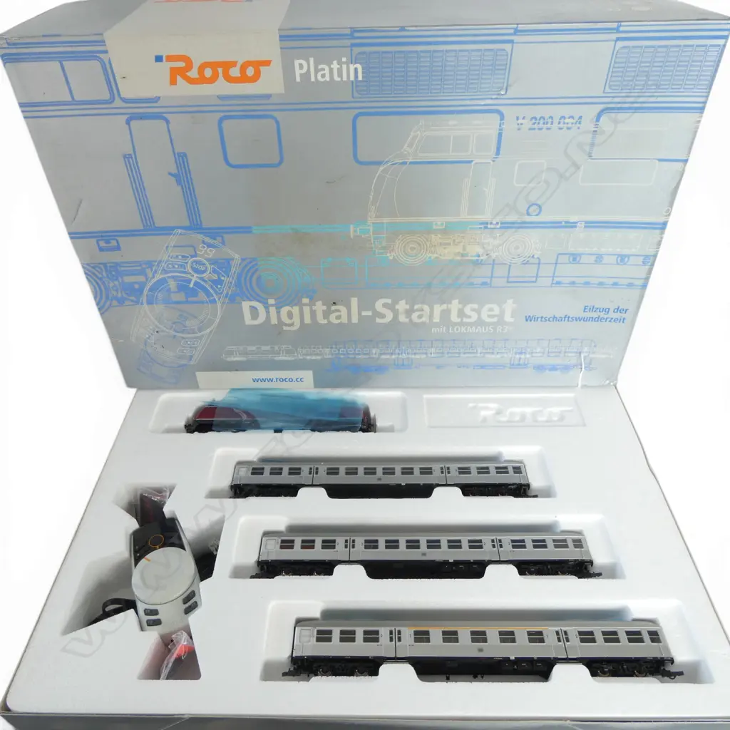 BOXED COMPLETE ROCO PLATIN HO DIGITAL-START SET 41250 Image 1++
