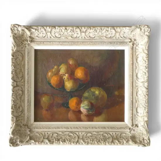 FREDERICK PORTER, STILL LIFE WITH FRUIT, OIL ON CANVAS IN ORIGINAL FRAME, 350 X 420mm (unsigned)