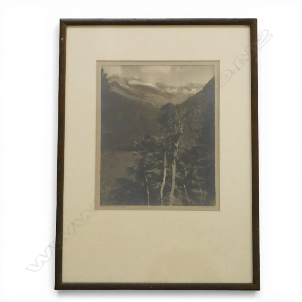 GEORGE CHANCE 'LAKE GUNN - EGLINTON VALLEY' SILVER GELATIN PRINT 275x220mm  Image 1++