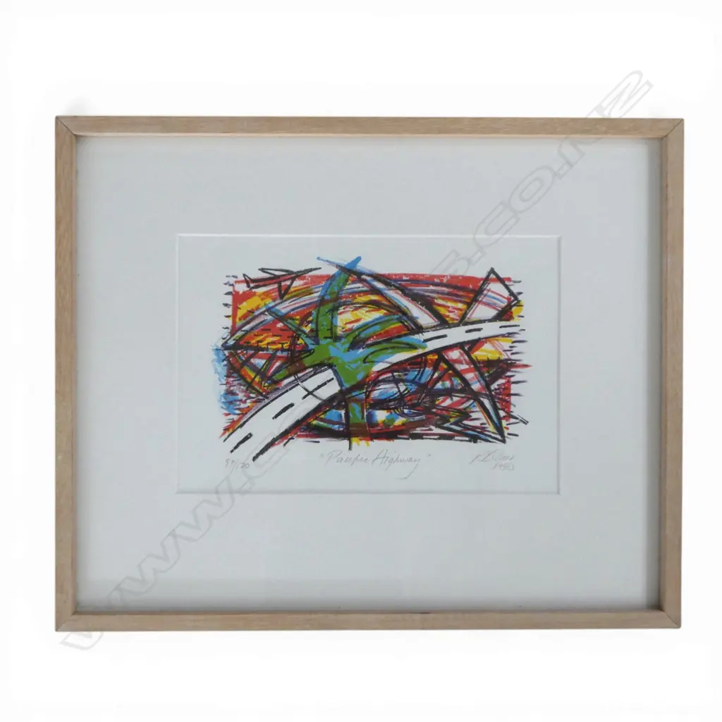 PHILIPPA BLAIR 'PACIFIC HIGHWAY' PRINT 99/120 1990 170x255mm Image 1++