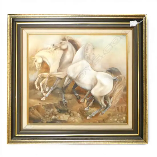 KATHY SUMPTER 'FREEDOM' OIL ON BOARD 450x500mm