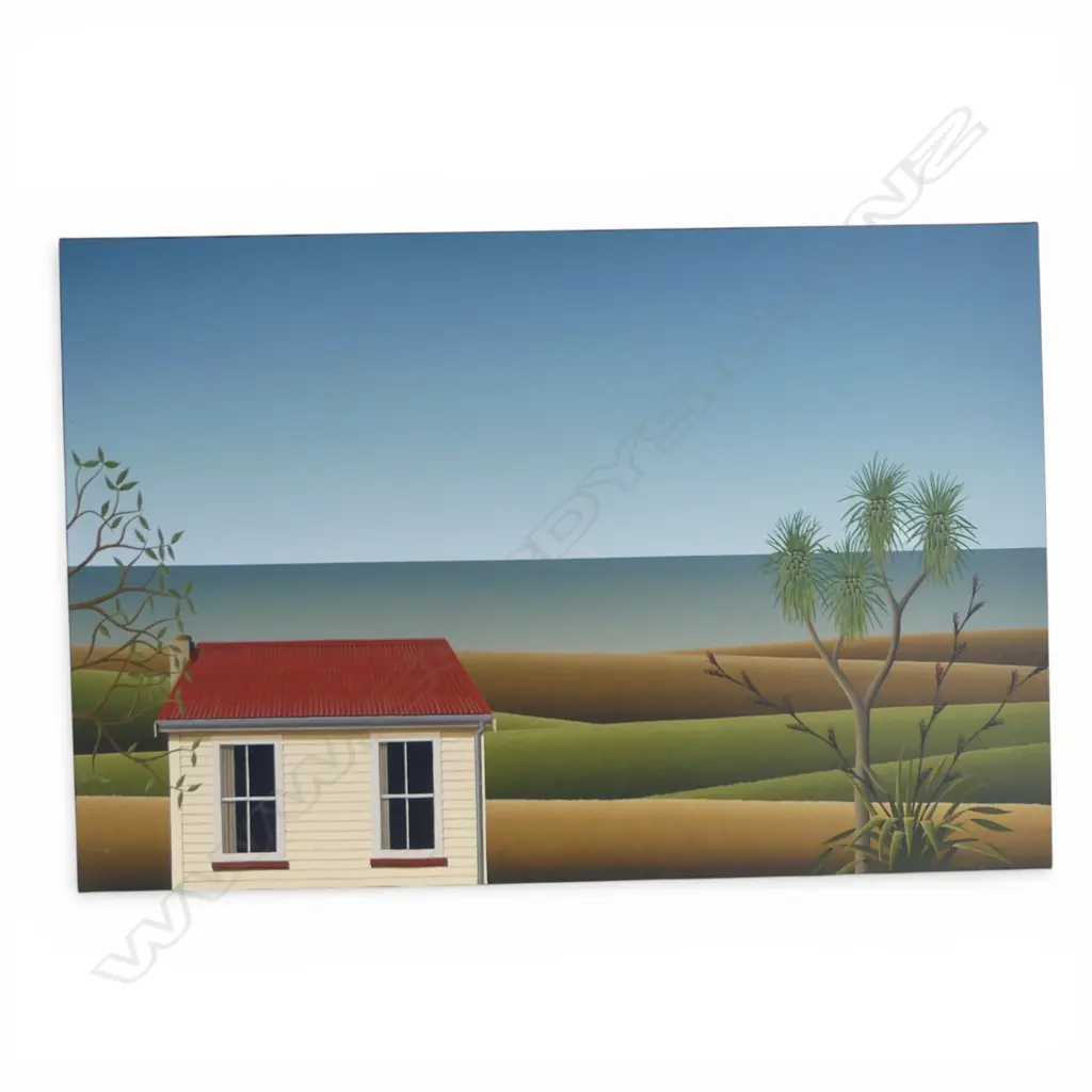 HAMISH ALLAN 'YOUR PLACE OR MINE' ACRYLIC ON CANVAS, SIGNED & DATED 2016 610x910mm Image 1++