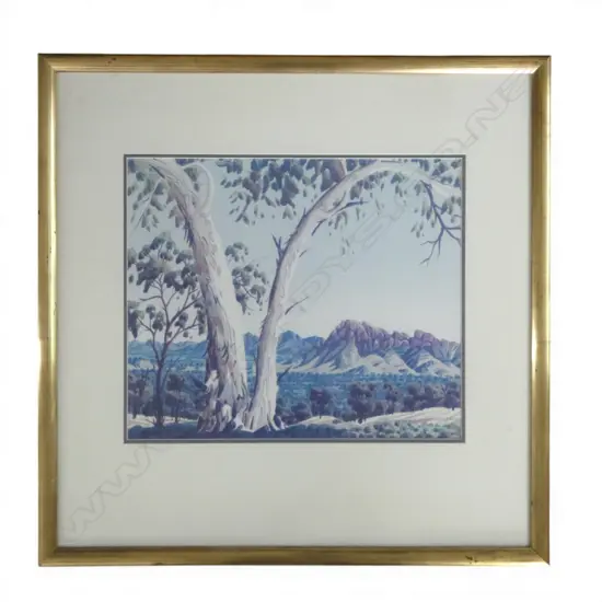 WALTER EBATARINJA 'A BLUE VALLEY' PRINT 380x455mm