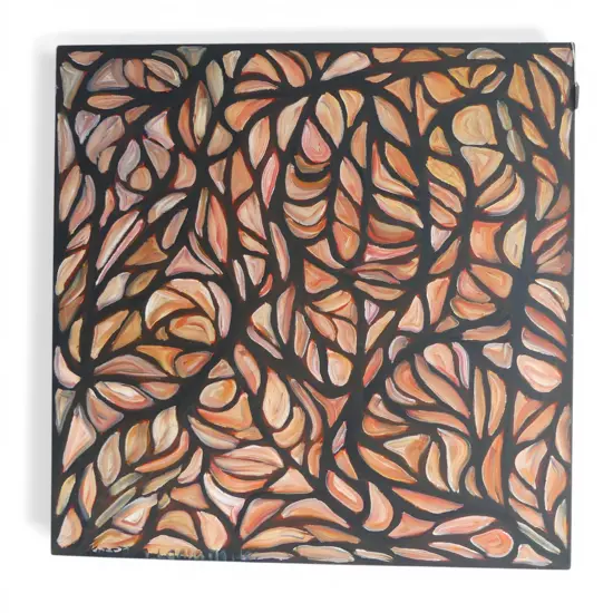 KRISTIAN LOMATH, ABSTRACT, ACRYLIC ON CANVAS, SIGNED & DATED '18 705x705mm 