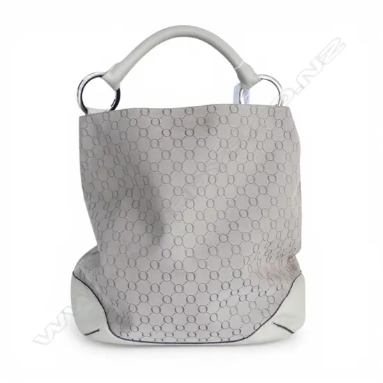 OROTON HOBO TOTE, CANVAS w. LEATHER TRIM W.400mm