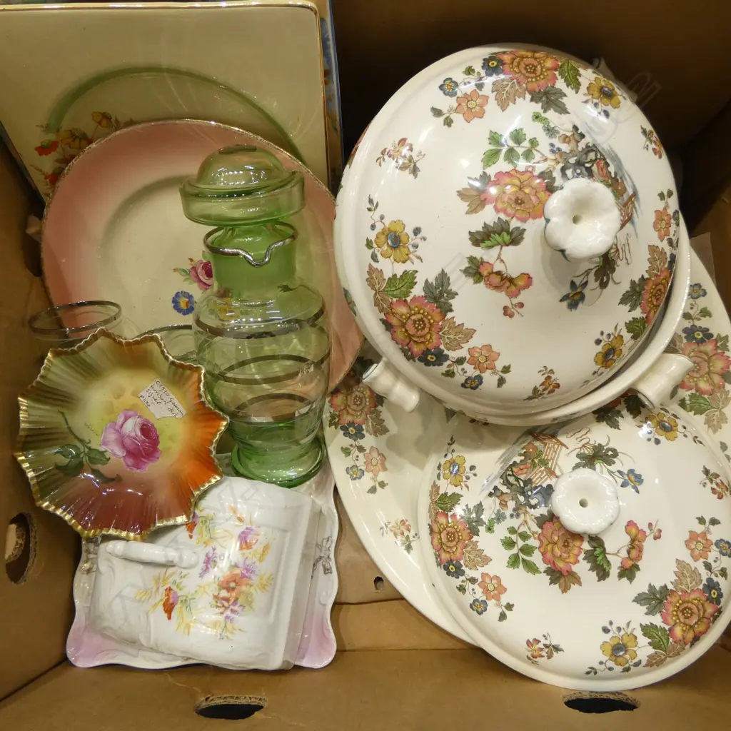 ASST. CHINA Incl. WEDGWOOD 'EASTERN FLOWERS' TUREENS + DISH Image 1++