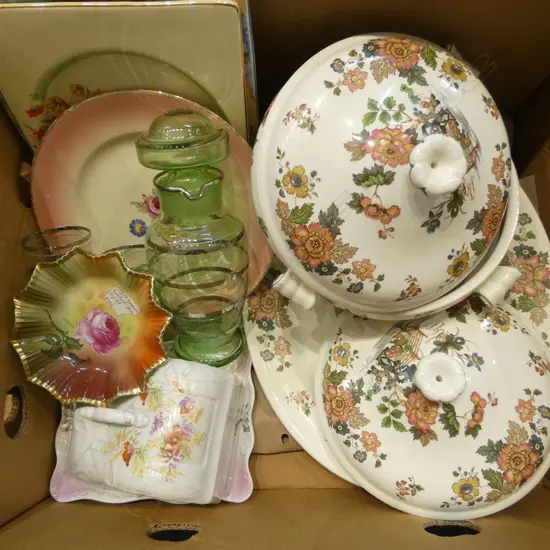 ASST. CHINA Incl. WEDGWOOD 'EASTERN FLOWERS' TUREENS + DISH