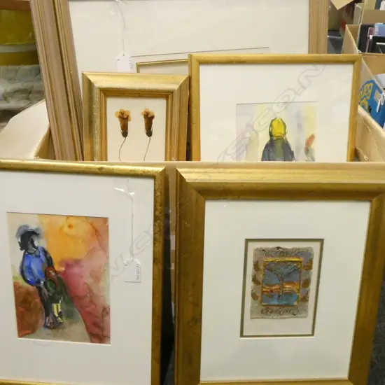 GROUP OF ABSTRACT ARTWORKS INC. JAMES LOX & VERITY KNOLLEYSIDES 