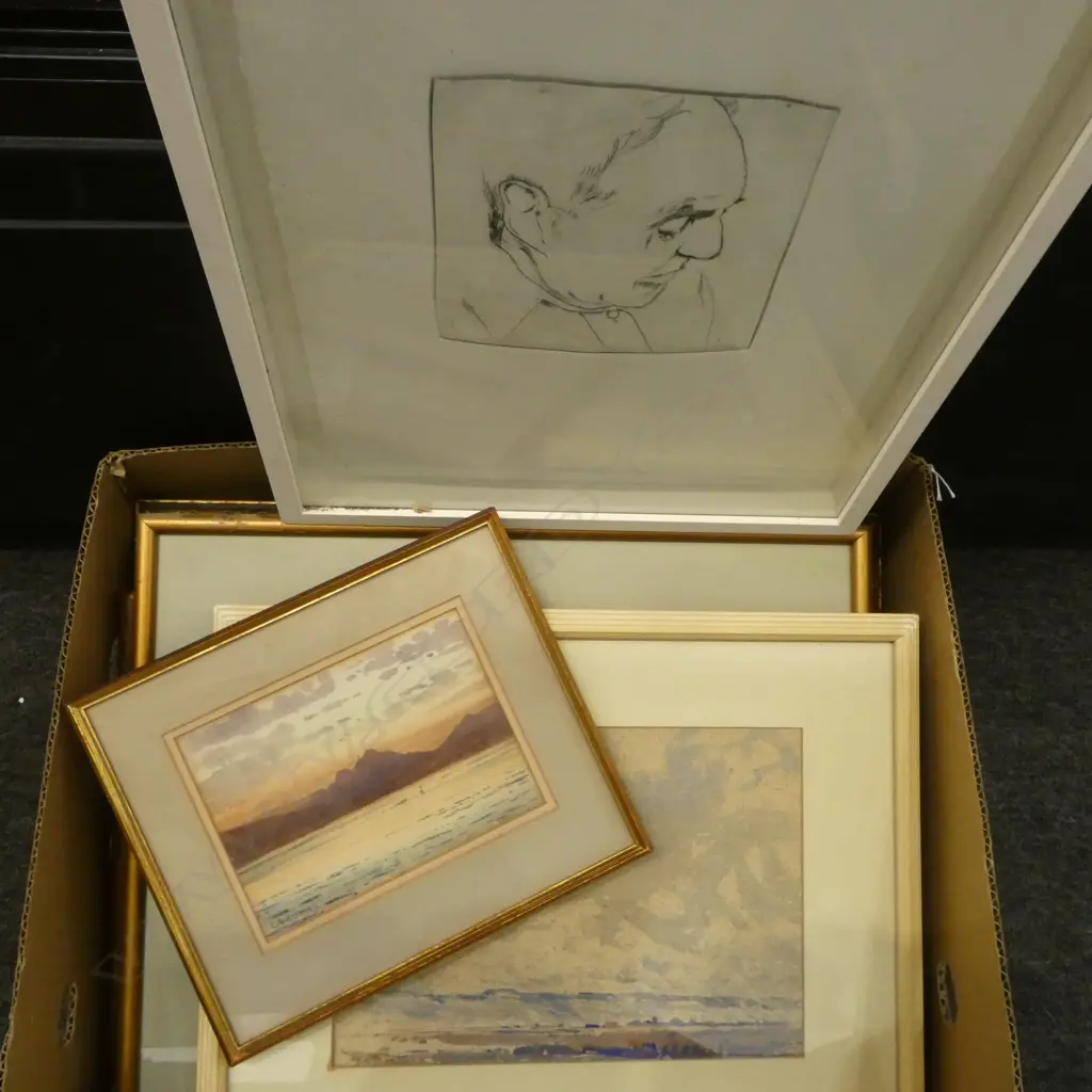 ASST. ARTWORKS, MID 20thC WCs: Eldred Wisdom, Percival Potter etc Image 1++