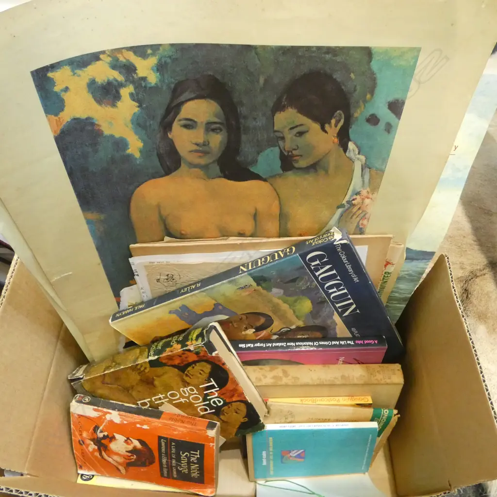 ASST. BOOKS ON GAUGUIN / KARL SIM FORGER INCL. BOOK SIGNED BY AUTHOR IAN DOUGHERTY / NEWS PAPER CLIPPINGS Image 1++