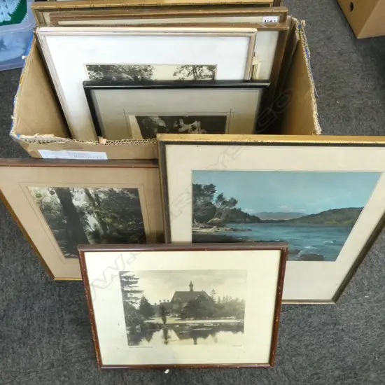 ASST. ARTWORKS; MOSTLY HAND COLOURED NZ LANDSCAPE PHOTOS